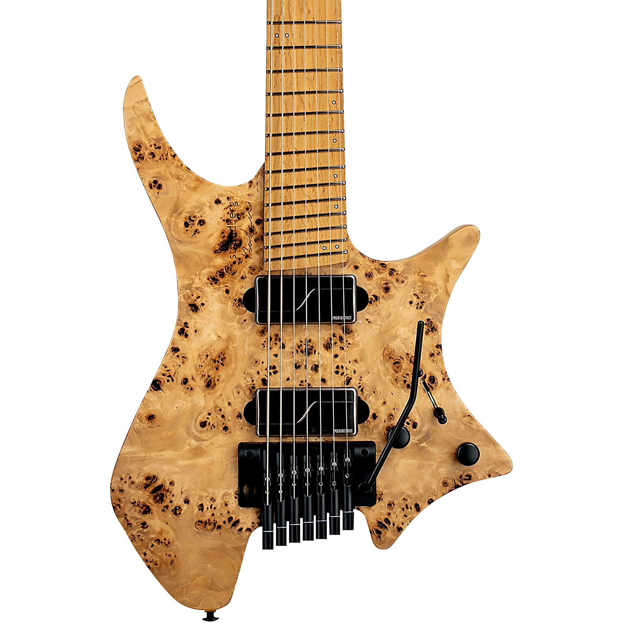 ギター Strandberg J7 Standard Poplar Burl Top strandberg Boden J7 Tremolo Custom Poplar Burl/Swamp Ash