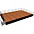 National Public... National Public Seating 16' x 24' Stage Package, 24" High with Shirred Pleat Black Skirting Hardwood Floor