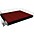 National Public Sea... National Public Seating 16' x 20' Stage Package, 24" High with Shirred Pleat Black Skirting Red Carpet