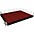 National Public Sea... National Public Seating 16' x 20' Stage Package, 16" High with Shirred Pleat Black Skirting Red Carpet