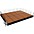 National Public... National Public Seating 16' x 20' Stage Package, 16" High with Shirred Pleat Black Skirting Hardwood Floor