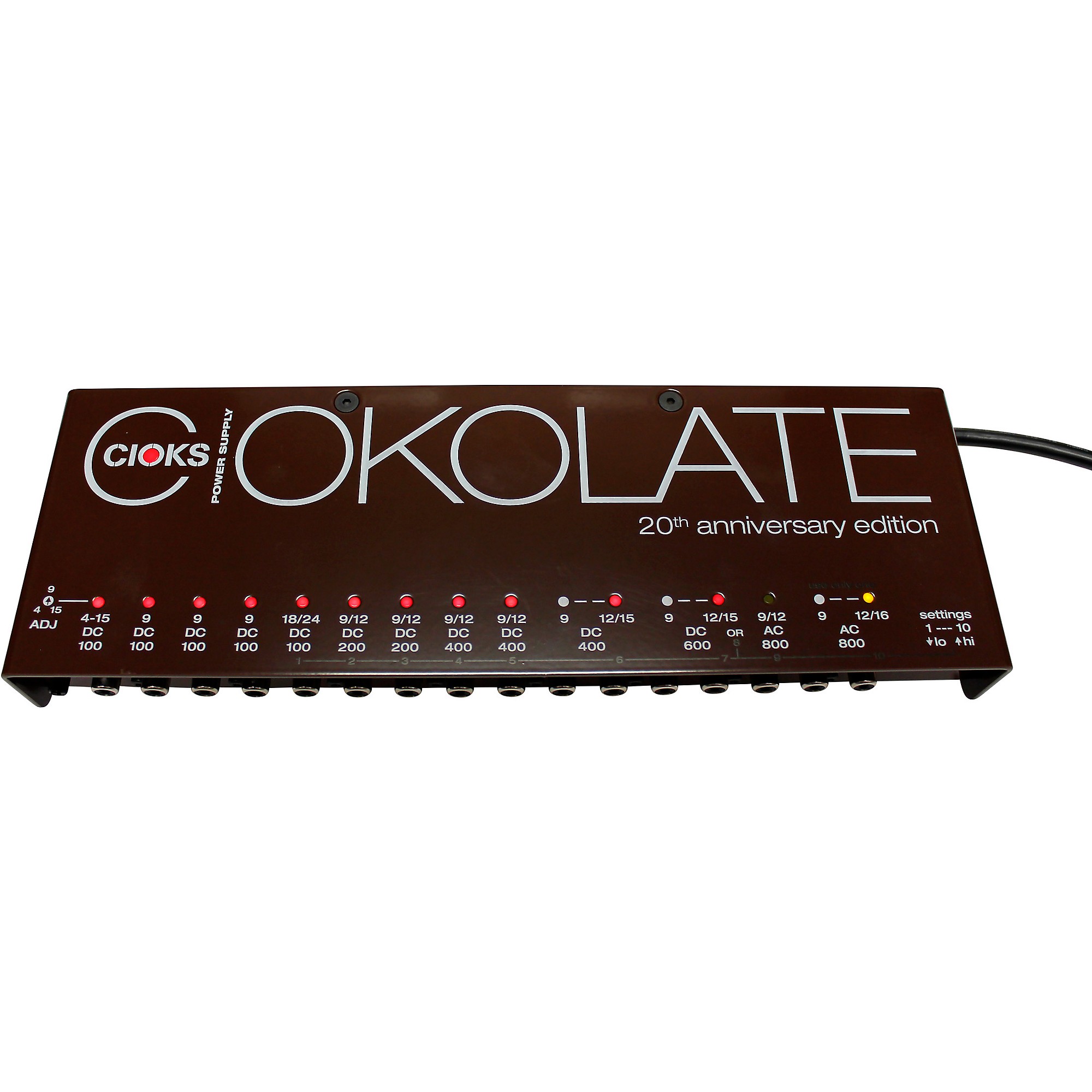 CIOKS CIOKOLATE 20周年記念モデル パワーサプライ CIOKS CIOKOLATE 16-output 12 Isolated Section Guitar Pedal