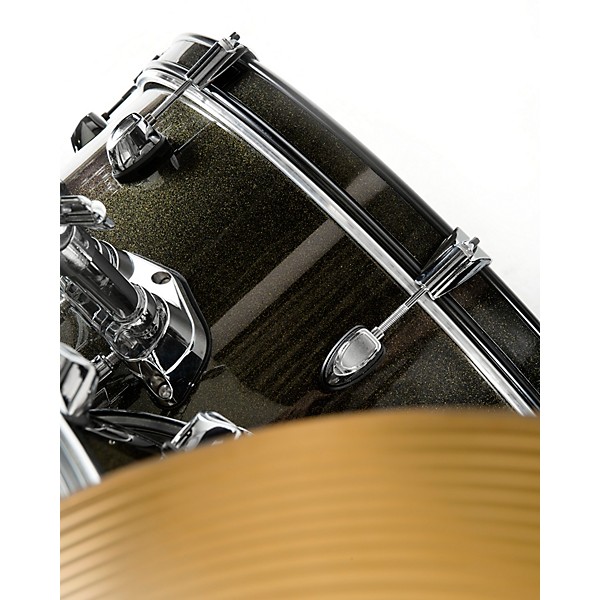 Open Box Sound Percussion Labs UNITY II 5-Piece Complete Drum Set with Hardware, Cymbals and Throne Level 1 Black Onyx Gli...