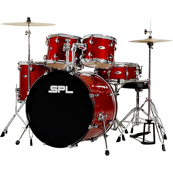 Open Box Sound Percussion Labs UNITY II 5-Piece Complete Drum Set with Hardware, Cymbals and Throne Level 1 Desert Red Spe...