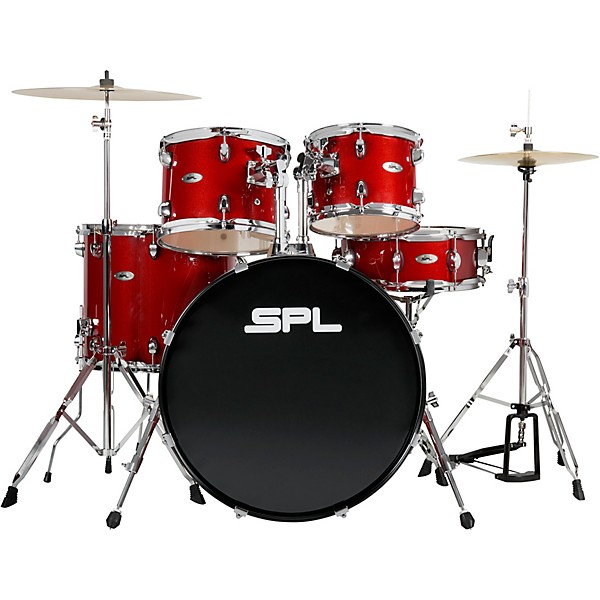 Open Box Sound Percussion Labs UNITY II 5-Piece Complete Drum Set with Hardware, Cymbals and Throne Level 1 Desert Red Spe...