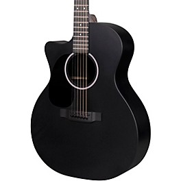 Martin X Series Style Special GPC Black HPL Left-Handed Acoustic-Electric Guitar Black