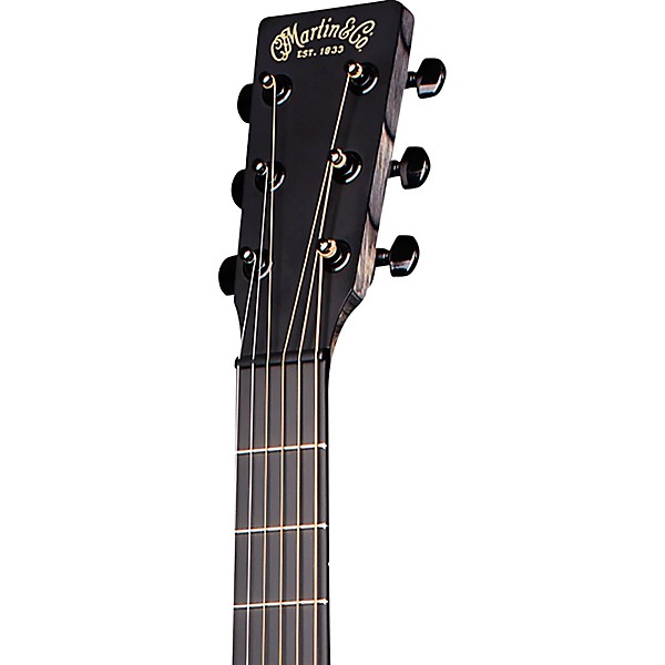 Martin X Series Style Special GPC Black HPL Left-Handed Acoustic-Electric Guitar Black