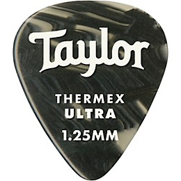 Taylor Premium 351 Thermex Ultra Picks Black Onyx 6-Pack 1.25 mm 6 Pack