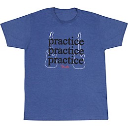 Fender Practice T-Shirt XX Large Heathered Blue