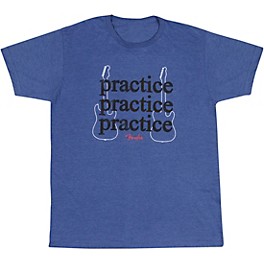 Fender Practice T-Shirt XX Large Heathered Blue