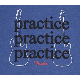 Fender Practice T-Shirt XX Large Heathered Blue