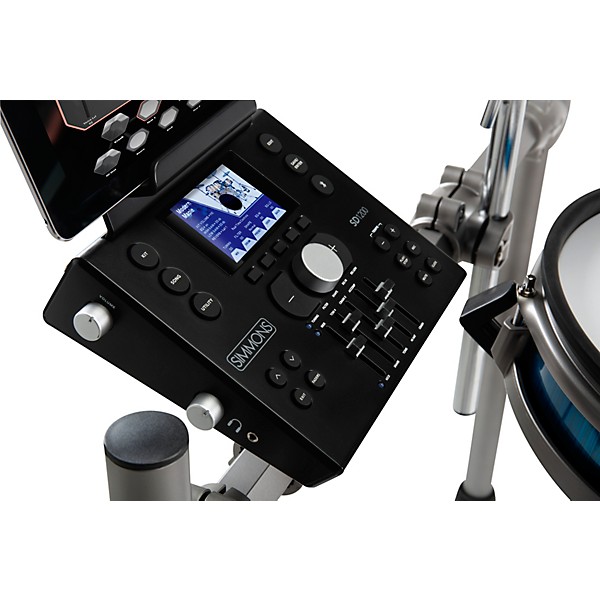 Open Box Simmons SD1200 Electronic Drum Kit with Mesh Pads Level 2 Blue Metallic 194744439131