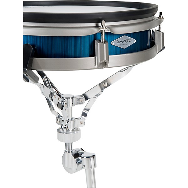 Open Box Simmons SD1200 Electronic Drum Kit with Mesh Pads Level 2 Blue Metallic 194744439131