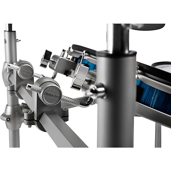 Open Box Simmons SD1200 Electronic Drum Kit with Mesh Pads Level 2 Blue Metallic 194744439131