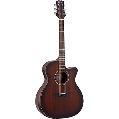Mitchell Terra Series T433ce-Bst Auditorium-Size Cutaway Acoustic-Electric Guitar Edge Burst for sale