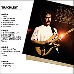 Frank Zappa - Live In Barcelona 1988 Vol. 1 Vinyl LP