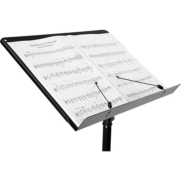 Musician's Gear Tripod Orchestral Music Stand Regular Black - 2 Pack