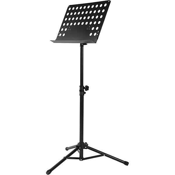 Musician's Gear Tripod Orchestral Music Stand Perforated Black - 2 Pack