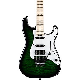 Jackson USA Signature Adrian Smith San Dimas DKQM Electric Guitar Transparent Green Burst