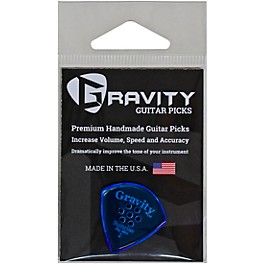 GRAVITY PICKS Sunrise Big Mini Polished Blue Multi-Hole Guitar Picks 2.0 mm