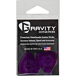 GRAVITY PICKS Classic Standard Polished Purple Guitar Picks 1.1 mm