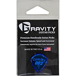 GRAVITY PICKS 003 J3 Mini Polished Blue Guitar Picks 2.0 mm