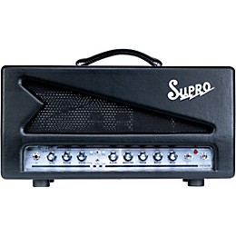 Open Box Supro 1697RH Galaxy 50W Tube Guitar Amp Head Level 2 Black 194744019005