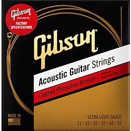 Gibson Coated Phosphor Bronze Acoustic Guitar Strings