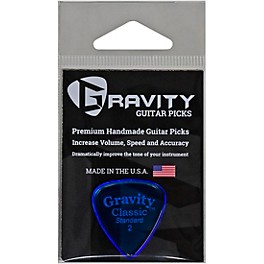 GRAVITY PICKS Classic Standard Polished Blue 2.0 mm