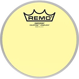 Remo Emperor Colortone Crimplock Yellow Tenor Drum Head 6 in.