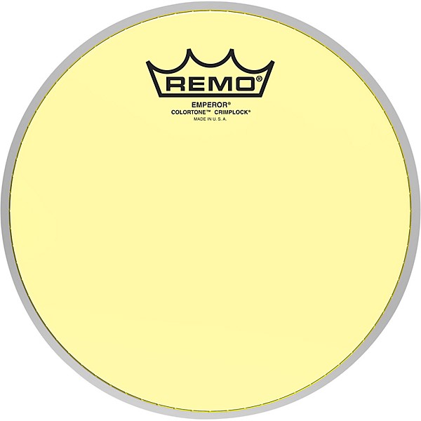 Remo Emperor Colortone Crimplock Yellow Tenor Drum Head 8 in.