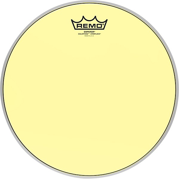 Remo Emperor Colortone Crimplock Yellow Tenor Drum Head 12 in.