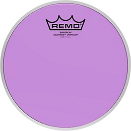 Remo Emperor Colortone Crimplock Purple Tenor Drum Head 6 in. Remo Emperor Colortone Crimplock Purple Tenor Drum Head 8 in.