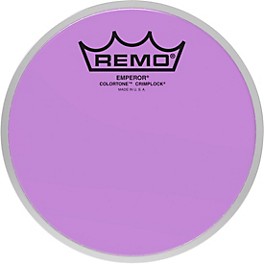 Remo Emperor Colortone Crimplock Purple Tenor Drum Head 13 in. Remo Emperor Colortone Crimplock Purple Tenor Drum Head 10 in.