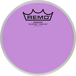 Remo Emperor Colortone Crimplock Purple Tenor Drum Head 13 in. Remo Emperor Colortone Crimplock Purple Tenor Drum Head 12 in.