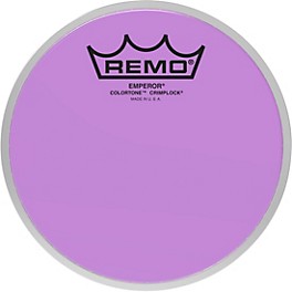 Remo Emperor Colortone Crimplock Purple Tenor Drum Head 13 in. Remo Emperor Colortone Crimplock Purple Tenor Drum Head 14 in.