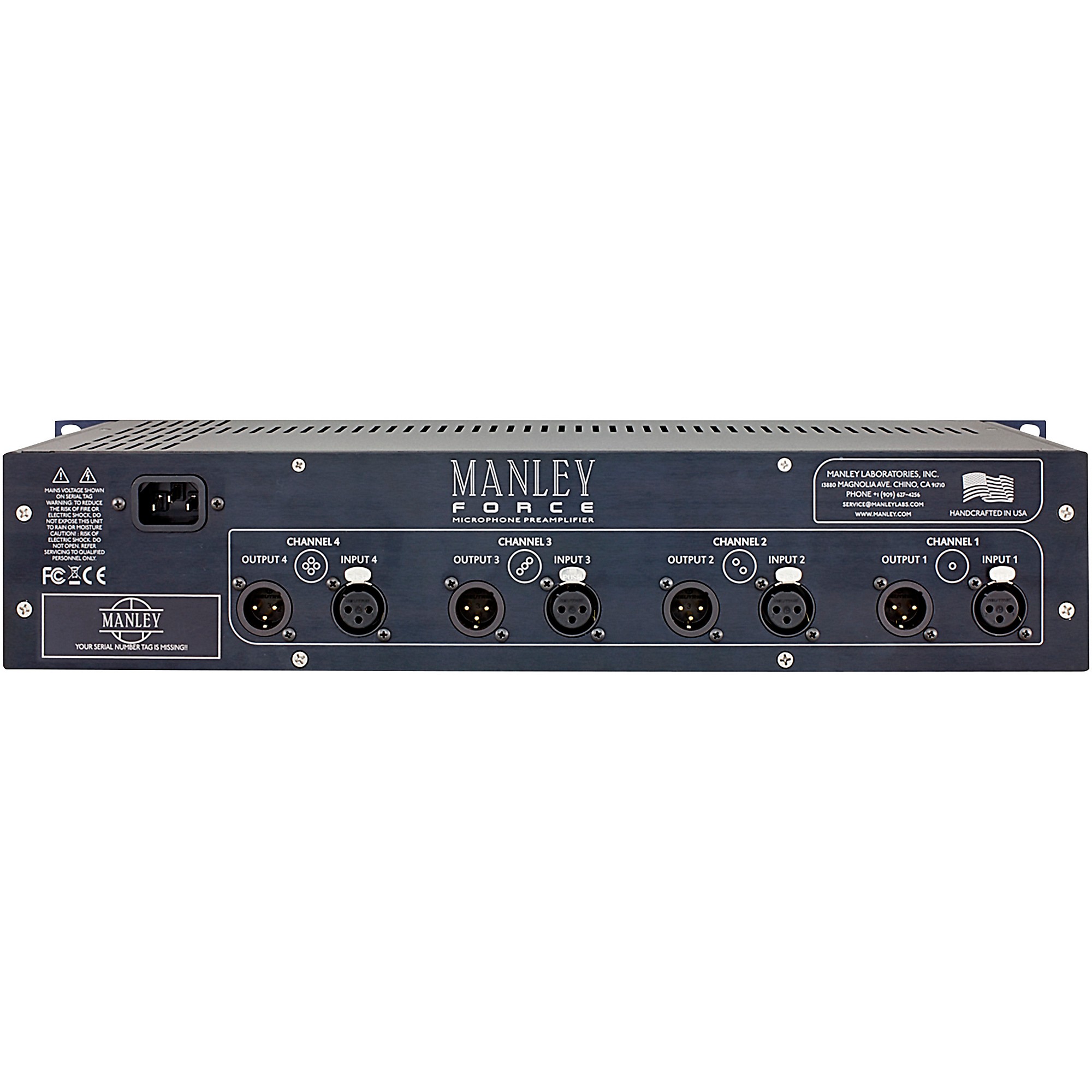 Manley FORCE 4-Channel Vacuum Tube Microphone PreAmp | Guitar Center