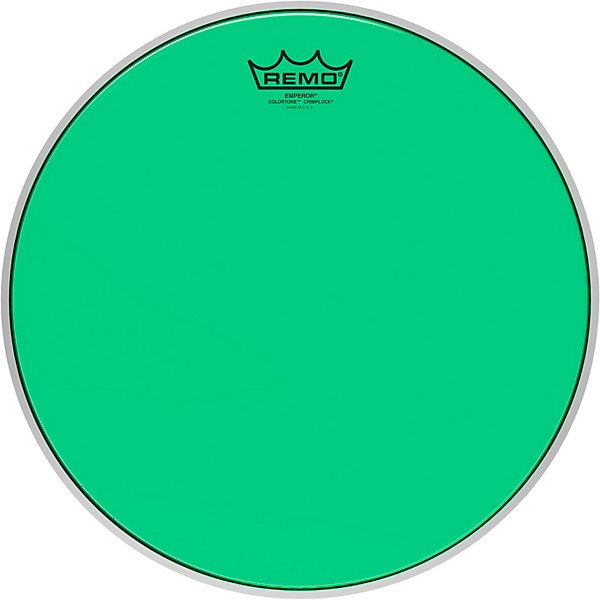 Remo Emperor Colortone Crimplock Green Tenor Drum Head 14 in.