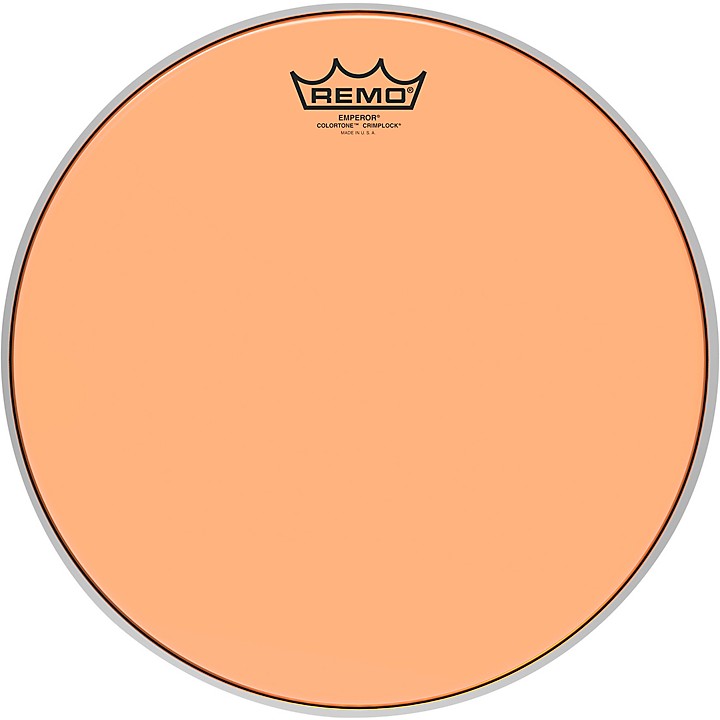 Remo Emperor Colortone Crimplock Orange Tenor Drum Head 13 in. Guitar