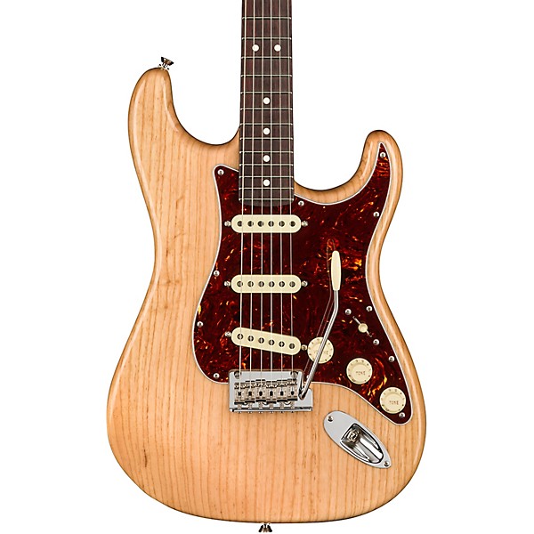 Clearance Fender American Professional Ash Stratocaster Rosewood Neck Limited-Edition Electric Guitar Natural