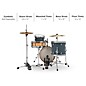 Gretsch Drums Brooklyn 4-Piece Micro Kit Shell Pack Satin Grey