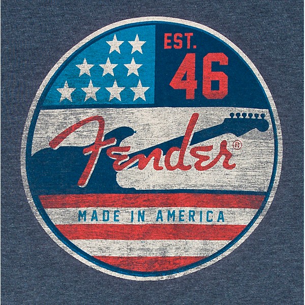 Fender Made in America T-Shirt Medium Blue
