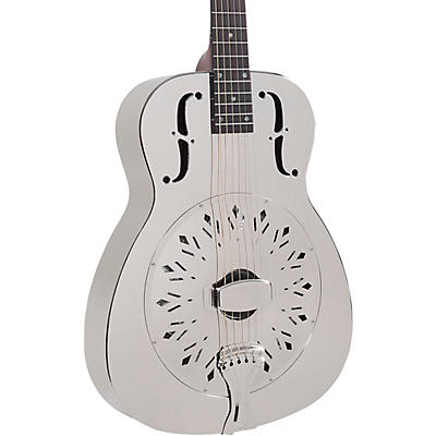 Recording King Rm-998-D Metal Body Resonator, Style-0 Nickel-Plated for sale