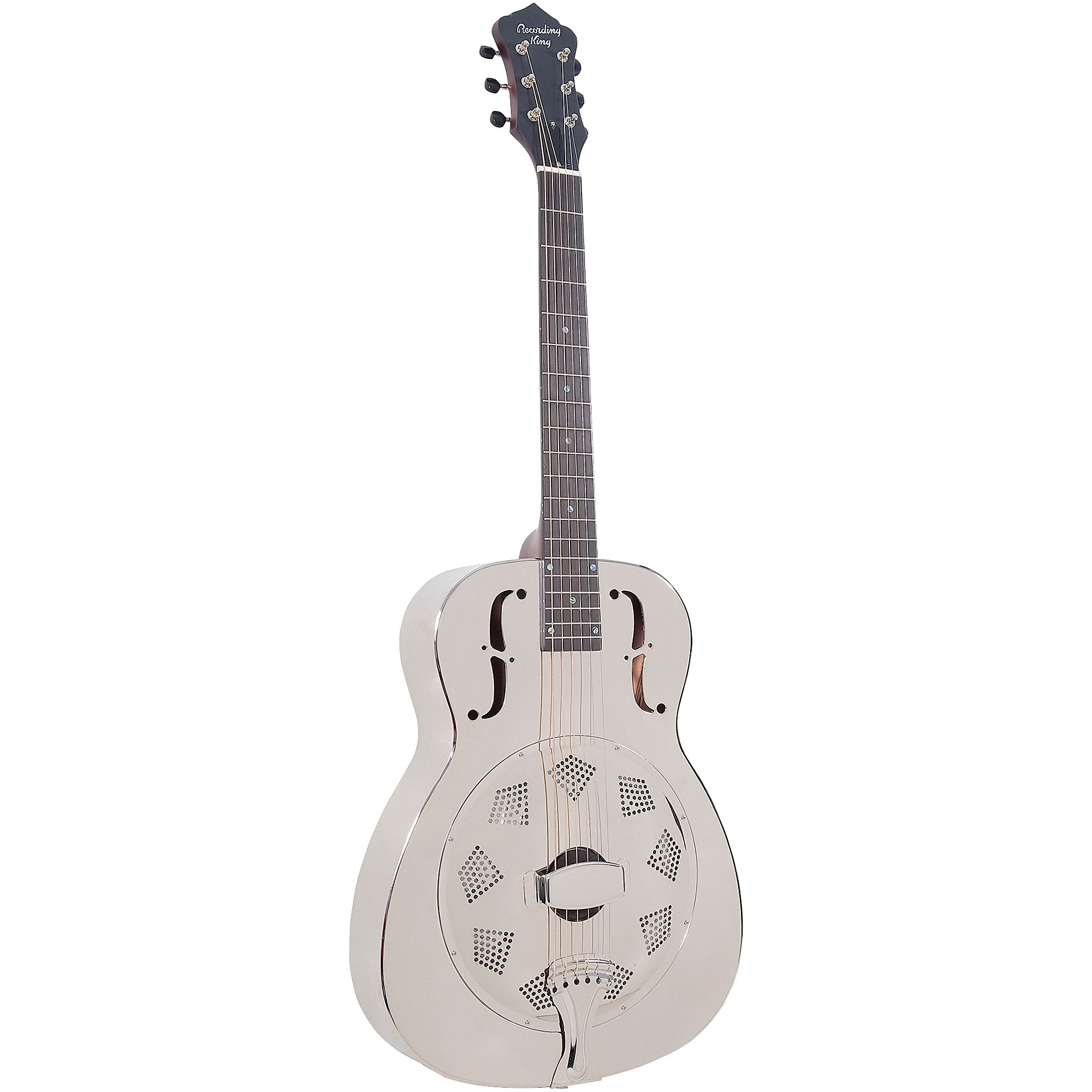 Recording King RM-998-R Metal Body Resonator, Style-0 Nickel