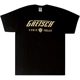 Gretsch Power & Fidelity Logo T-Shirt - Black Large Gretsch Power & Fidelity Logo T-Shirt - Black Large