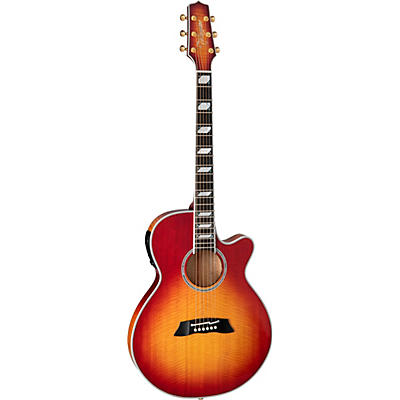 Takamine Tsp178ac Flamed Maple Thinline Acoustic-Electric Guitar Faded Cherry Sunburst for sale