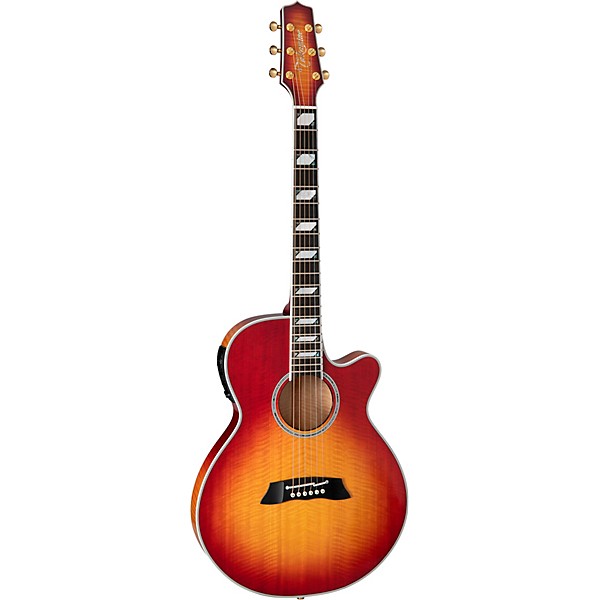 Takamine Thinline Series Acoustic Electric Guitar with Cutaway in Natural  Gloss Finish Cecere's Music - Instruments for everyone!