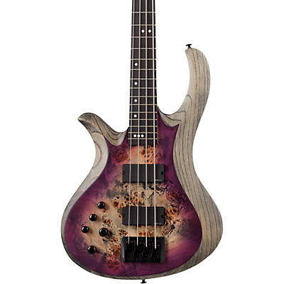 Schecter Guitar Research Riot-4 Left-Handed 4-String Electric Bass Aurora Burst for sale