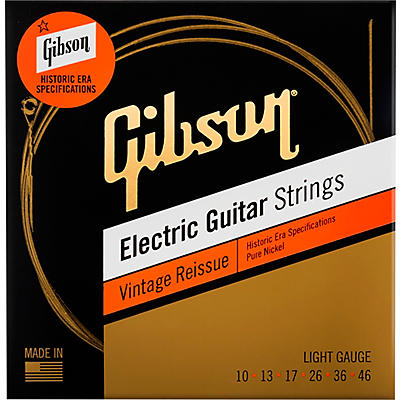 Gibson Vintage Reissue Electric Guitar Strings, Light Gauge for sale