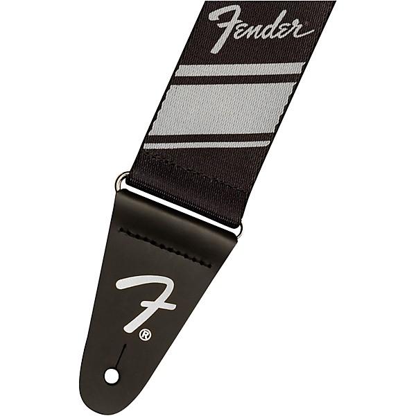 Fender Competition Stripe Guitar Strap Silver 2 in.